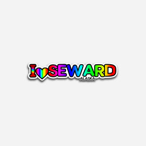 I love Seward Sticker